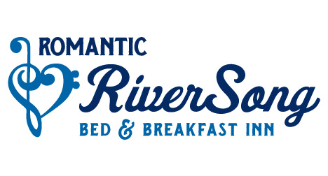 Romantic RiverSong bed and breakfast logo design