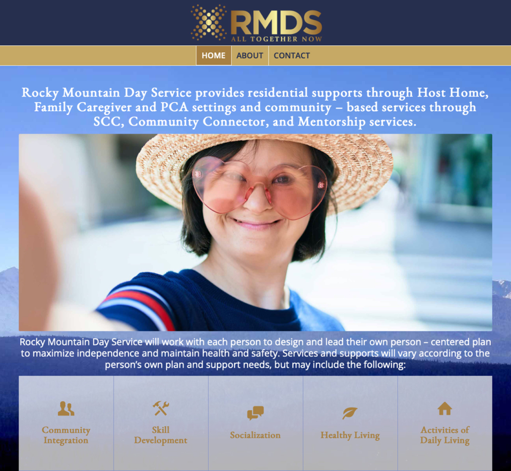 Rocky Mountain Day Service website design