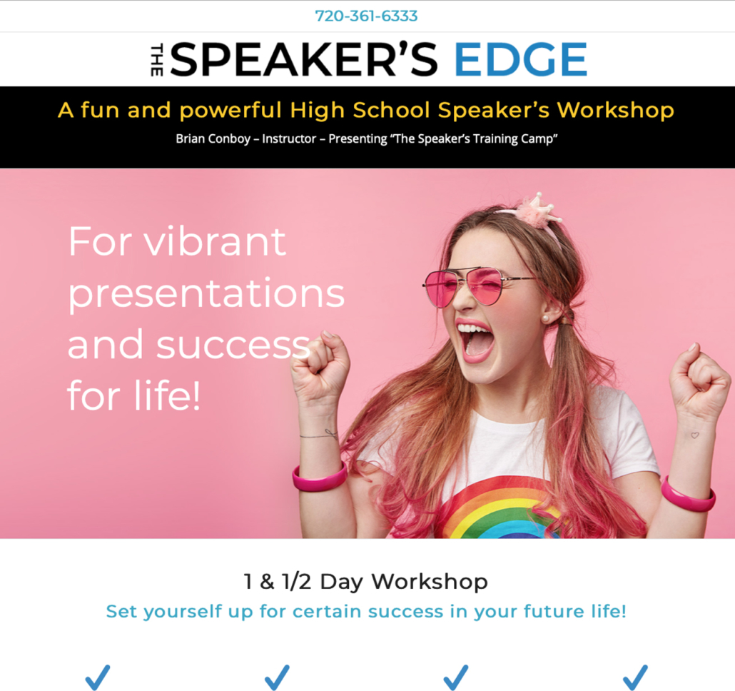 Speakers Edge website design