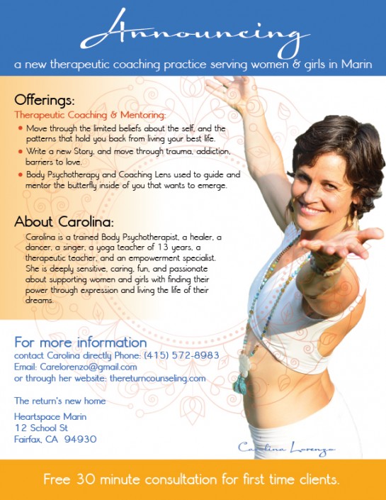 Therapeutic Coaching Flyer Design